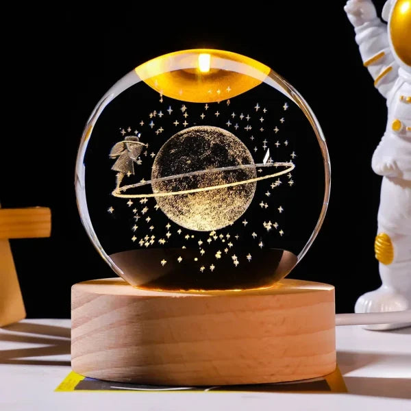 3D Crystal Globe Night Light